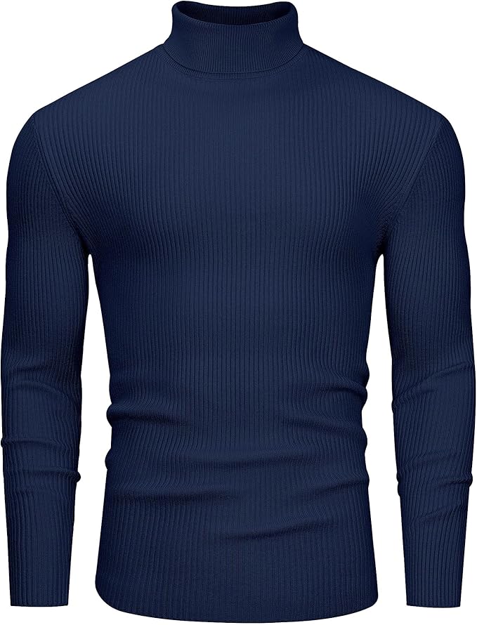 Men’s Muscle Fit Turtleneck Sweater