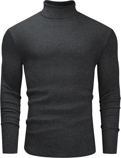 Men’s Muscle Fit Turtleneck Sweater