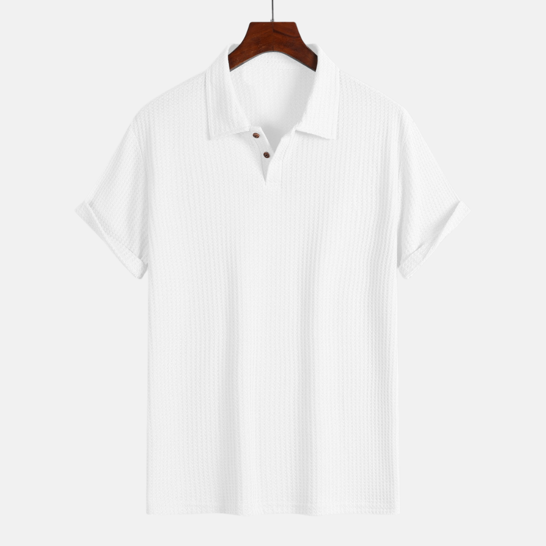 Jacquard Knit Polo Shirt