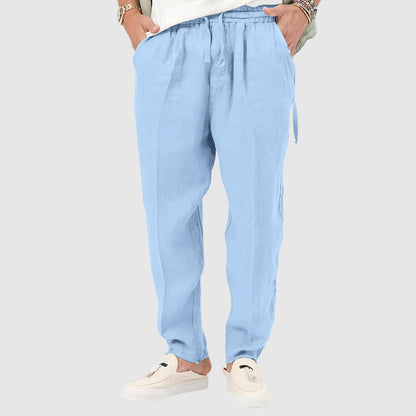 Elegant Linen Pull-On Pants