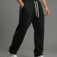 Fleece-Lined Relaxed Sweatpants