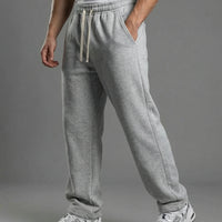 Fleece-Lined Relaxed Sweatpants