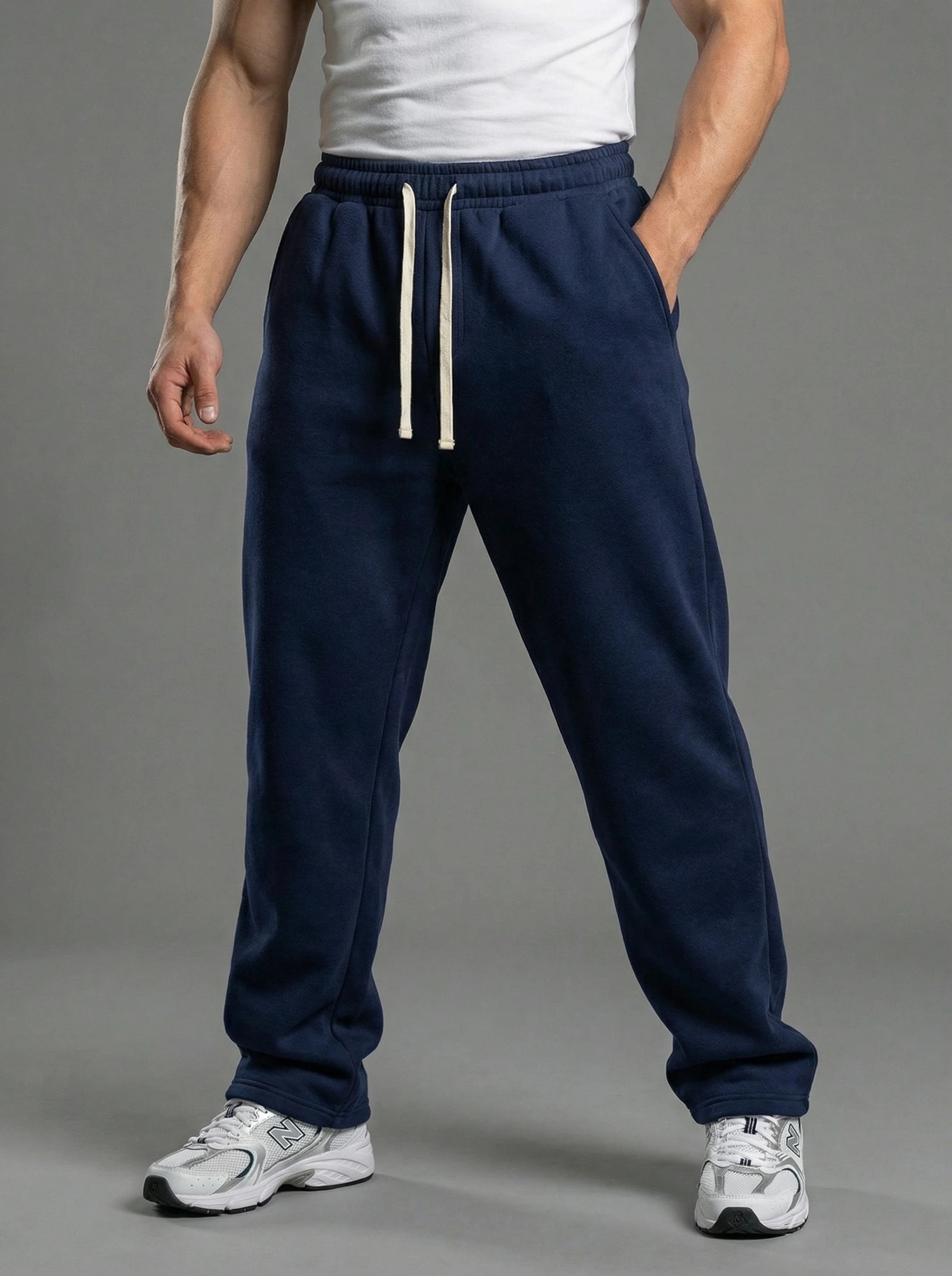 Fleece-Lined Relaxed Sweatpants