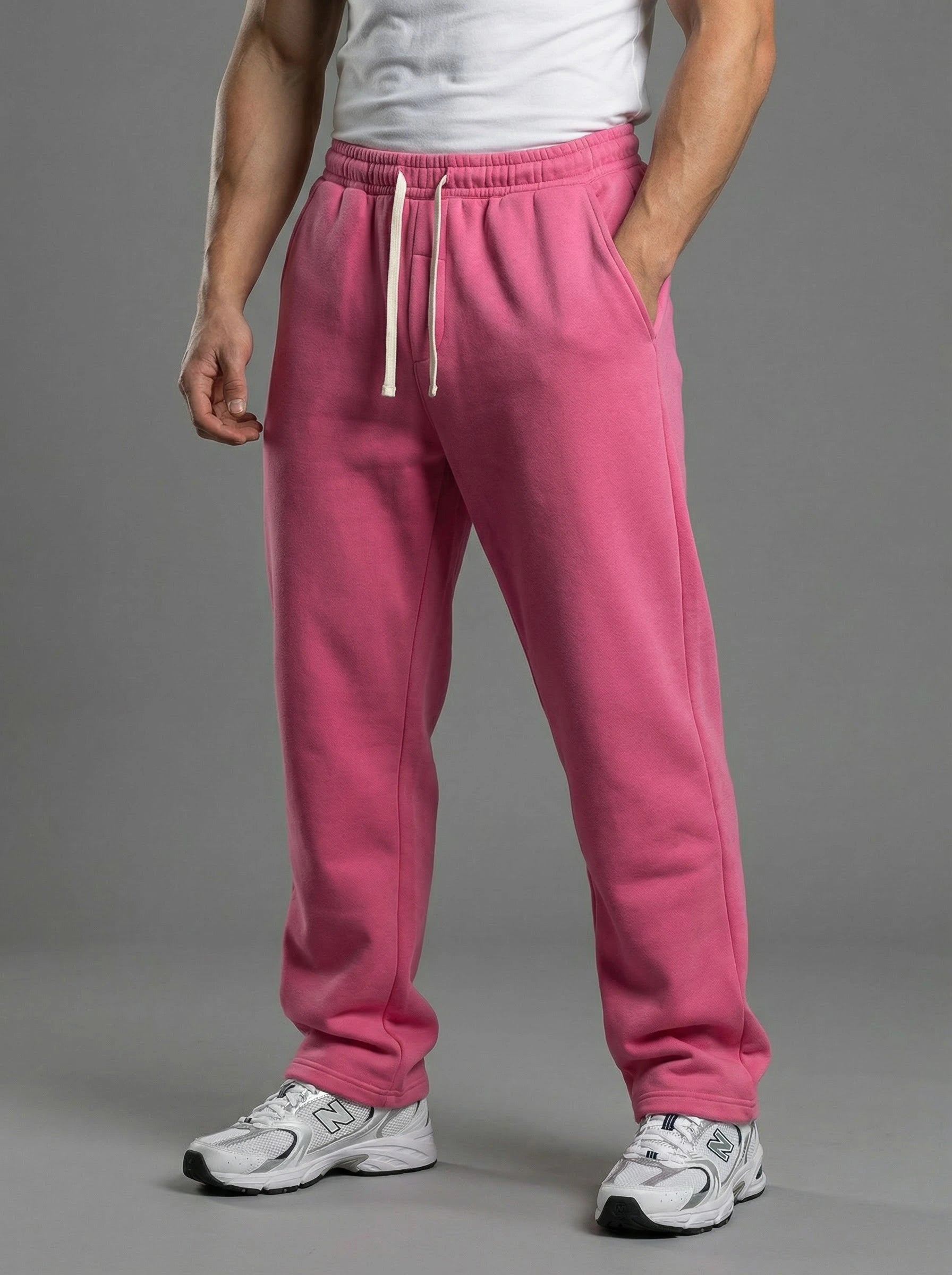 Fleece-Lined Relaxed Sweatpants