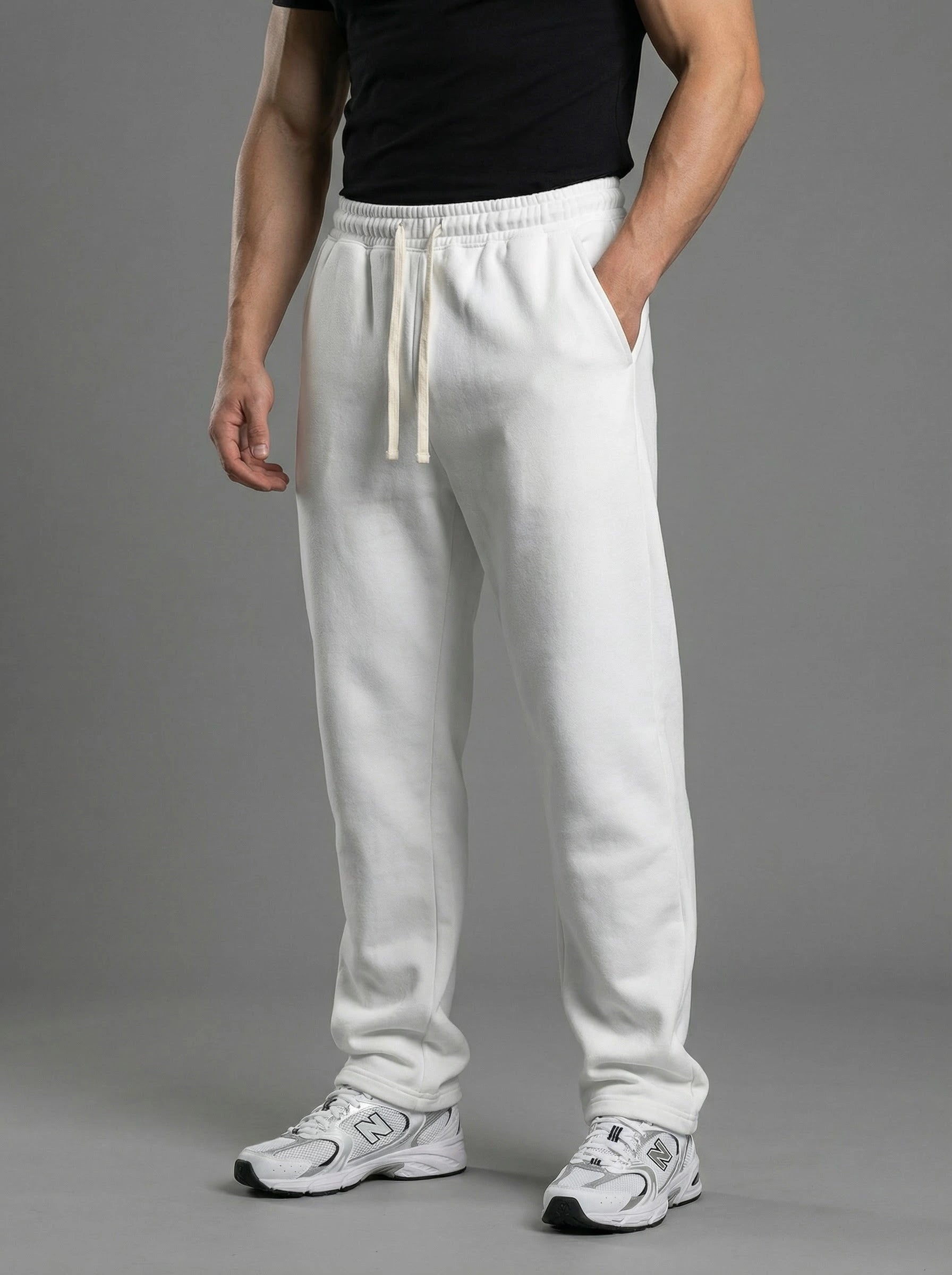 Fleece-Lined Relaxed Sweatpants