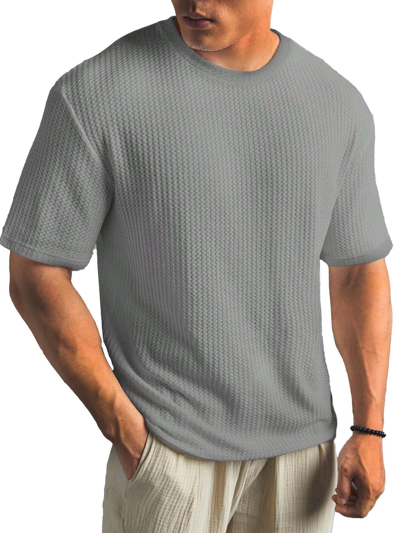 Relaxed Textured Blank Shirt
