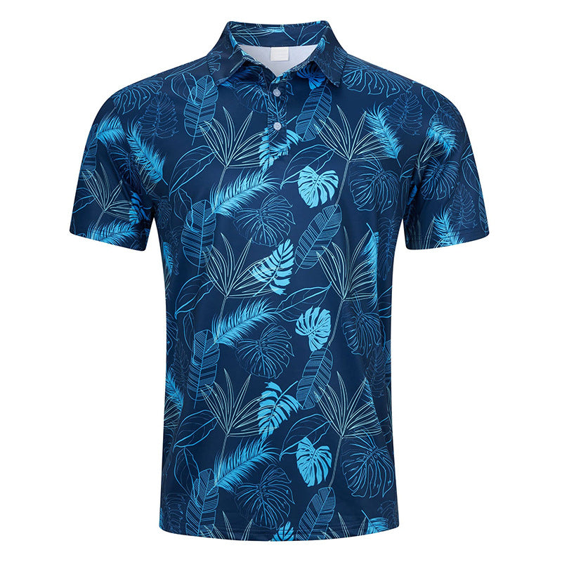 Men's Quick Dry 3D Print Polo Shirt