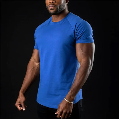 Solid Cotton Muscle Shirt