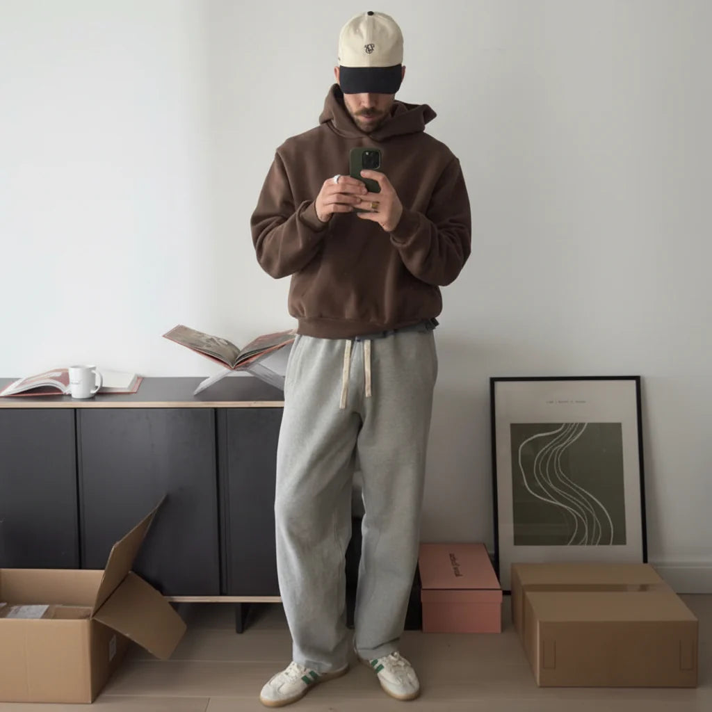 Fleece-Lined Relaxed Sweatpants – Trueform