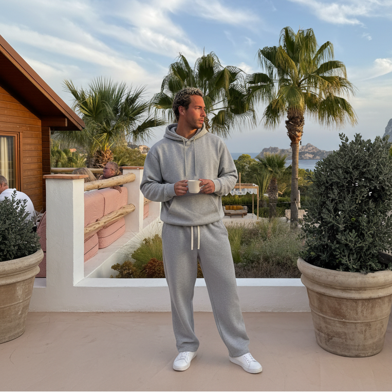 Quarter-Zip Relaxed Sweatsuit – Trueform