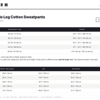 Washed Wide Leg Cotton Sweatpants