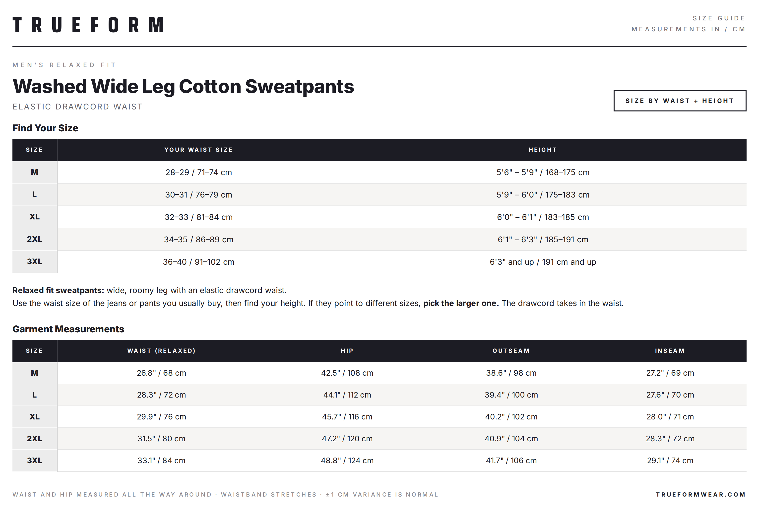 Washed Wide Leg Cotton Sweatpants